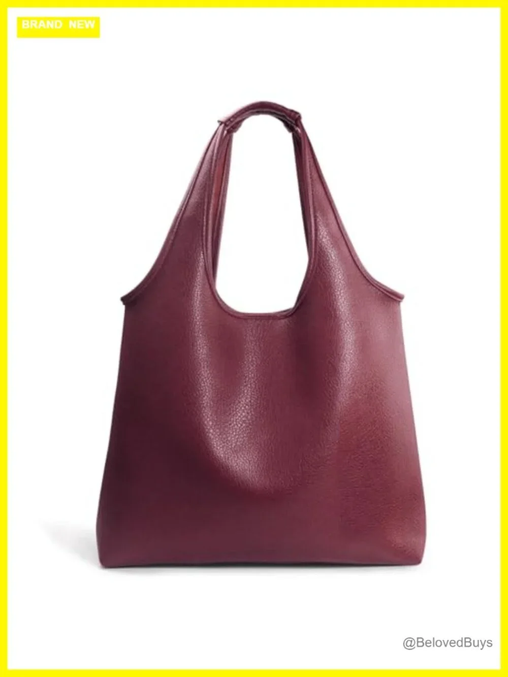 Oversized Slouchy Hobo Bag Soft Vegan Leather Tote for Shopping Work Travel